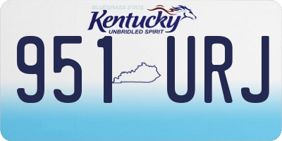 KY license plate 951URJ