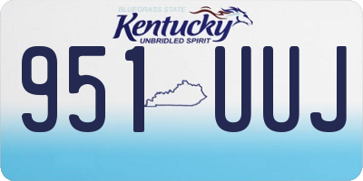 KY license plate 951UUJ