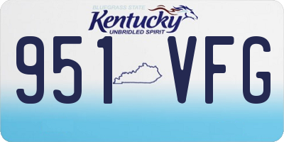 KY license plate 951VFG
