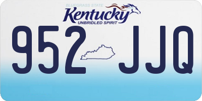 KY license plate 952JJQ