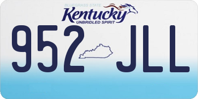 KY license plate 952JLL