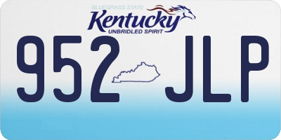KY license plate 952JLP