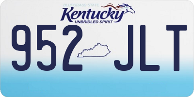 KY license plate 952JLT