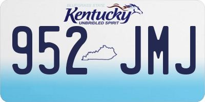 KY license plate 952JMJ