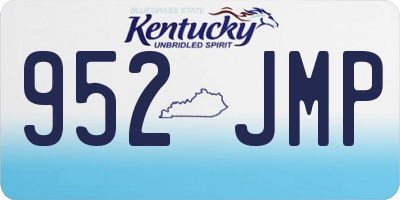 KY license plate 952JMP
