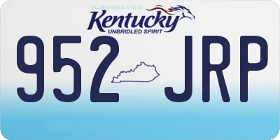 KY license plate 952JRP