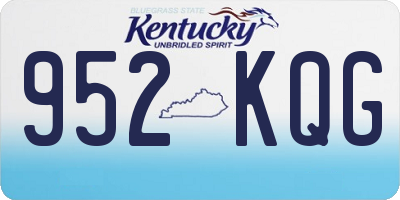 KY license plate 952KQG