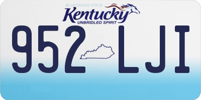 KY license plate 952LJI