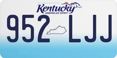 KY license plate 952LJJ