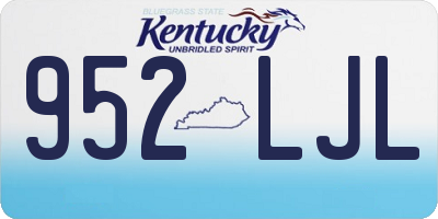KY license plate 952LJL