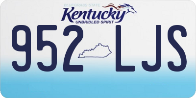 KY license plate 952LJS