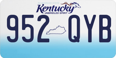 KY license plate 952QYB