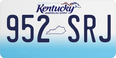 KY license plate 952SRJ