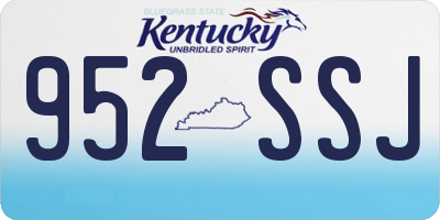 KY license plate 952SSJ