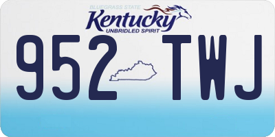KY license plate 952TWJ