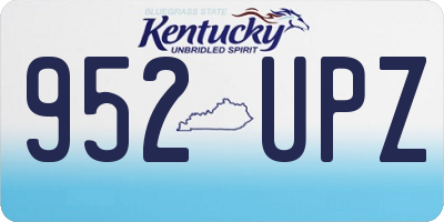 KY license plate 952UPZ