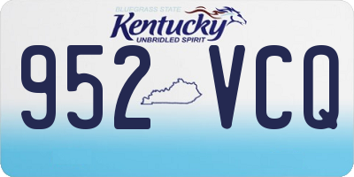 KY license plate 952VCQ