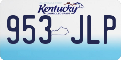KY license plate 953JLP