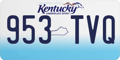 KY license plate 953TVQ