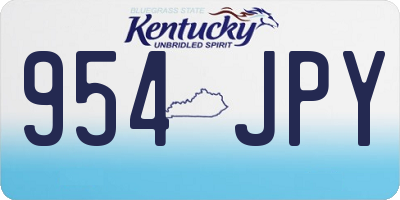 KY license plate 954JPY