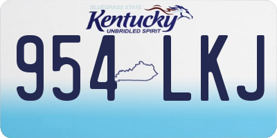 KY license plate 954LKJ