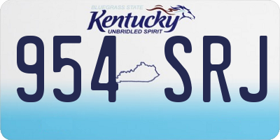 KY license plate 954SRJ