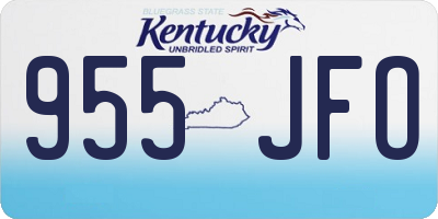 KY license plate 955JFO
