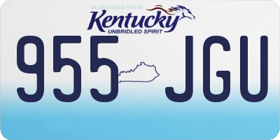 KY license plate 955JGU