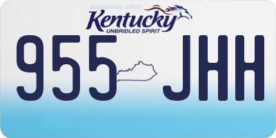 KY license plate 955JHH