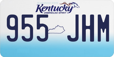 KY license plate 955JHM