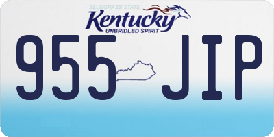 KY license plate 955JIP