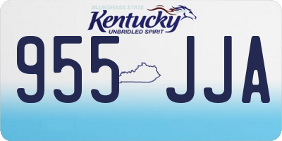 KY license plate 955JJA
