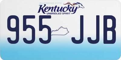 KY license plate 955JJB