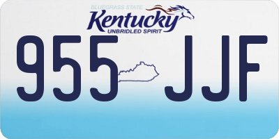 KY license plate 955JJF