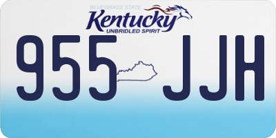 KY license plate 955JJH