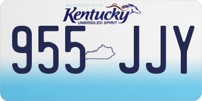 KY license plate 955JJY