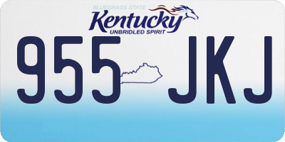 KY license plate 955JKJ