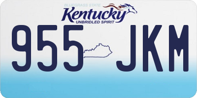 KY license plate 955JKM