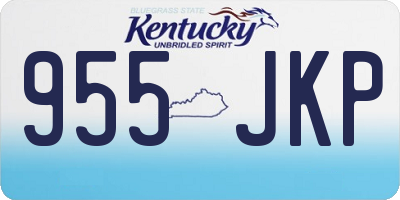 KY license plate 955JKP