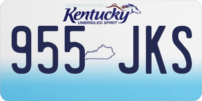 KY license plate 955JKS