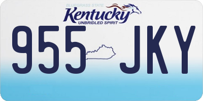 KY license plate 955JKY
