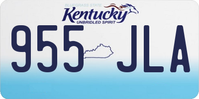 KY license plate 955JLA