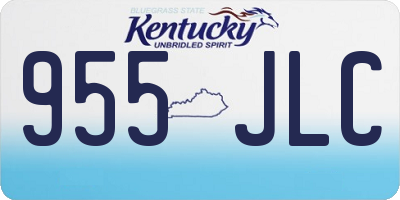 KY license plate 955JLC