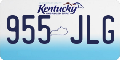 KY license plate 955JLG
