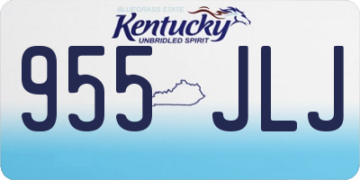 KY license plate 955JLJ