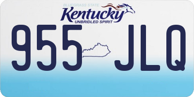 KY license plate 955JLQ