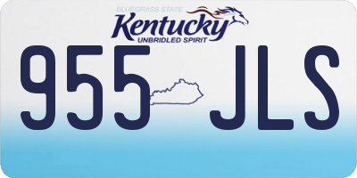 KY license plate 955JLS