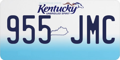 KY license plate 955JMC