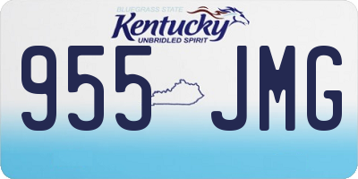 KY license plate 955JMG