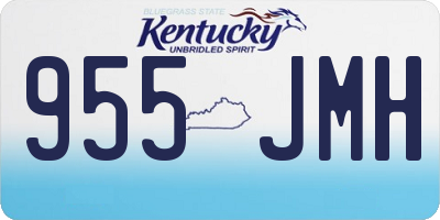 KY license plate 955JMH